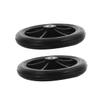 FRCOLOR Black ABS Wheelchair Front Wheels, 2 Replacement Wheels for Manual Wheelchairs view 1