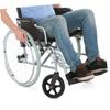 FRCOLOR Black ABS Wheelchair Front Wheels, 2 Replacement Wheels for Manual Wheelchairs view 4