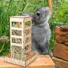 GRIRIW Wooden Hay Feeder for Rabbits and Small Animals view 4