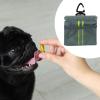 Gralara Dog Treat Bag with Poop Bag Dispenser, Fanny Pack, Durable No-Spill Training Pouch, Yellow view 4