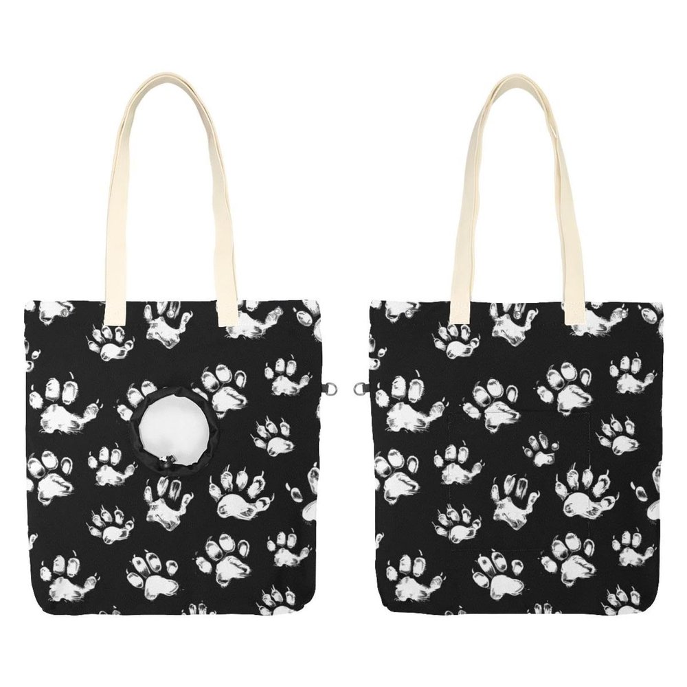 Bones Cat Dog Tracks Canvas Pet Shoulder Carrier