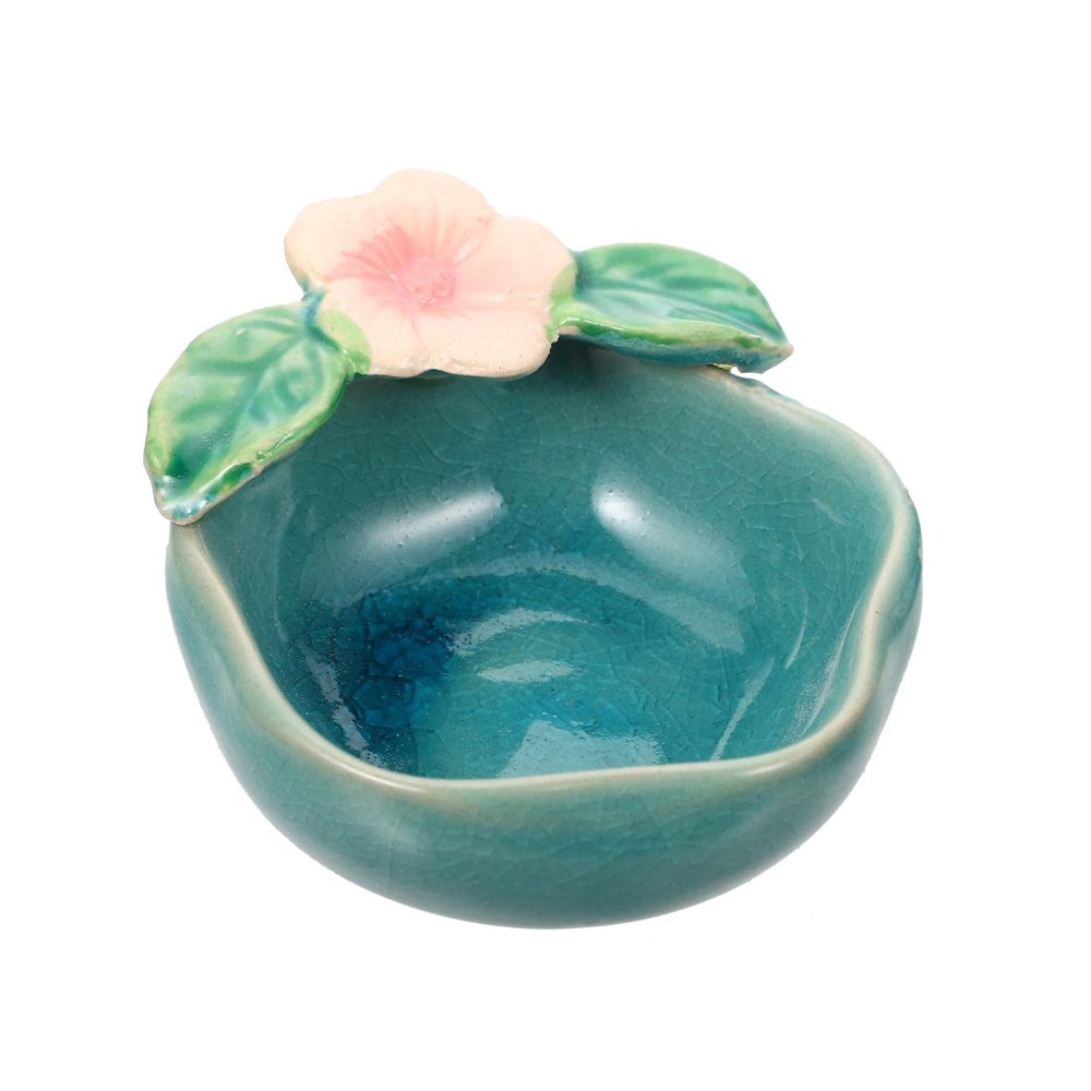 Light Blue Ceramic Mask Mixing Bowl for Facial Treatments