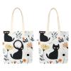 Cat Flower (10) Canvas Shoulder Carrier Bag view 1