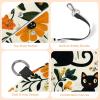 CHENZZZZ Cute Black Cats and Flowers Canvas Pet Shoulder Bag view 4
