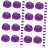 FRCOLOR 48-Piece Refillable Cosmetic Jars with Rose-Flower Lids view 1