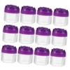 FRCOLOR 48-Piece Refillable Cosmetic Jars with Rose-Flower Lids view 2