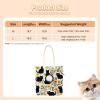 Black Cats and Flowers (42) Canvas Pet Shoulder Carrier view 2
