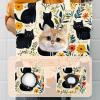 Black Cats and Flowers (42) Canvas Pet Shoulder Carrier view 3