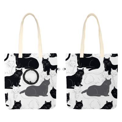 Cat Print Pet Shoulder Carrier Bag for Cats and Small Dogs