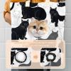 Cat Print Pet Shoulder Carrier Bag for Cats and Small Dogs view 3