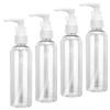 4-Pack 100 ml Transparent Airless Pump Bottles view 1