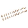 24 Short Almond Press-On Nails with 3D Sun Design view 1