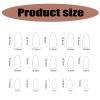 24 Short Almond Press-On Nails with 3D Sun Design view 4