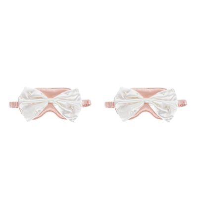 FOMIYES 2-Pack Pink Sleep Eye Masks with Bow