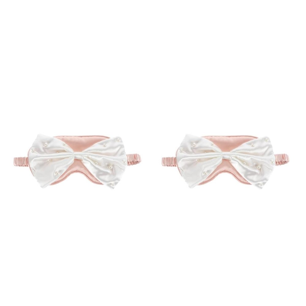 FOMIYES 2-Pack Pink Sleep Eye Masks with Bow