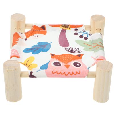 Happyyami Washable Guinea Pig Bed with Removable Hammock for Hamsters
