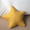 Ueiwffzo Star Plush Pillow, 45 × 53 cm, Yellow view 1