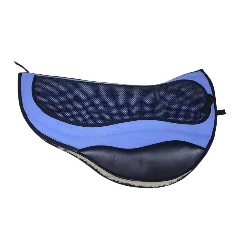 BoBoBn English-Style Wool Saddle Pad, Blue
