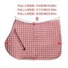BoBoBn Cotton Saddle Pad for Horses, All-Purpose English Dressage Pony Pad, Quilted Shock-Absorbing Jumping Saddle Pad, Purple view 2