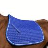 BoBoBn Cotton Saddle Pad for Horses, All-Purpose English Dressage Pony Pad, Quilted Shock-Absorbing Jumping Saddle Pad, Purple view 3