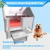 CFMAIF Professional Stainless Steel Dog Bathtub, 80 x 60 cm view 2