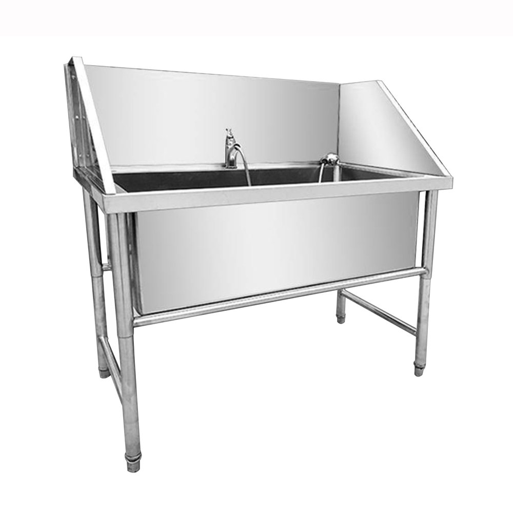 CFMAIF Stainless Steel Dog Bath Station, 80 x 60 cm
