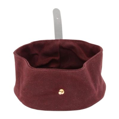 LovePanama Collapsible Travel Dog Bowl Globetrotter, Merlot
