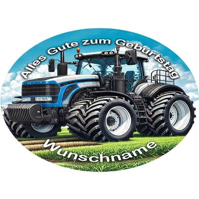 Birthday Tractor Cake Topper, Farming, 20 cm