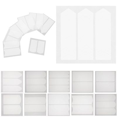 Healvian 18-Sheet French Manicure Nail Strips with Curved Tips