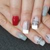Healvian 18-Sheet French Manicure Nail Strips with Curved Tips view 3