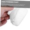 Abaodam 2-Piece Baby Powder Container Set with Plush Puffs and Handles view 2