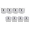 Ipetboom 8-Piece Round Glass Cosmetic Jars with Lids view 1