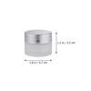 Ipetboom 8-Piece Round Glass Cosmetic Jars with Lids view 2