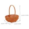 TOPBATHY Vintage PE Picnic Basket, Handwoven Watermelon Shape view 2
