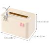 HOOTNEE Desktop Tissue Box Cover, Cute Cartoon Style with Spring-Loaded Lid view 2