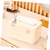 HOOTNEE Desktop Tissue Box Cover, Cute Cartoon Style with Spring-Loaded Lid view 4