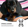 Homoyoyo Black Stainless Steel Double-Ended Snap Hooks with Double Snap Closures, 2-Pack view 4