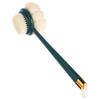 Double-Sided Shower Brush with Long Handle and Soft Bristles view 1