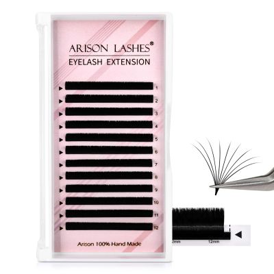 Arison Lashes Easy Fan Lashes 0.05 mm D Curl 8 mm