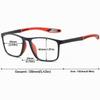 ABETOS Multifocal Photochromic Blue-Light-Filtering Reading Glasses, TR90 Frame, Black/Red, +1.5 view 2