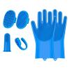 Pet Bath Gloves for Dogs and Kittens, Silicone Shampoo Brush view 1