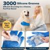 Pet Bath Gloves for Dogs and Kittens, Silicone Shampoo Brush view 2