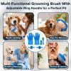 Pet Bath Gloves for Dogs and Kittens, Silicone Shampoo Brush view 4