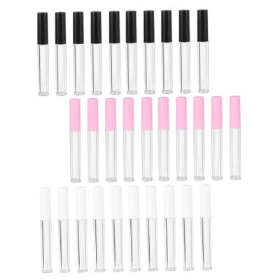 30 Round Lip Gloss Bottles, 2.5 ml, Refillable