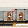 Pet's Home Dog Cage with Storage Bar and Tray, Removable DIY Fence, Two Colors, for Kittens and Puppies (Blue, 61 × 75 × 39 cm) view 2