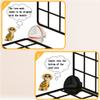 Pet's Home Dog Cage with Storage Bar and Tray, Removable DIY Fence, Two Colors, for Kittens and Puppies (Blue, 61 × 75 × 39 cm) view 4