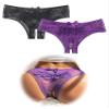 ohmydear 2-Pack Lace Thong Panties, Black & Purple, S view 1