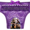 ohmydear 2-Pack Lace Thong Panties, Black & Purple, S view 4