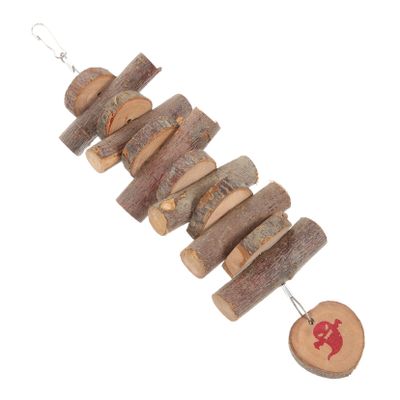 BESPORTBLE Natural Grass and Wood Chew Toy for Small Pets