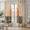 Blackout Thermal Curtains with Grommets, Vintage Simple Sun, 200 x 70 cm, 2-Pack view 3